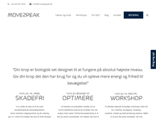 Tablet Screenshot of move2peak.dk